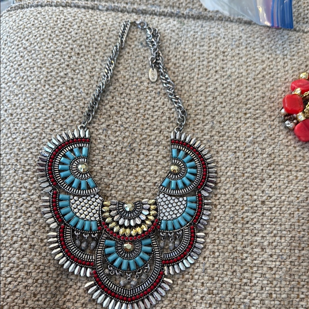 Bohemian Multicolor Statement Necklace Cara
